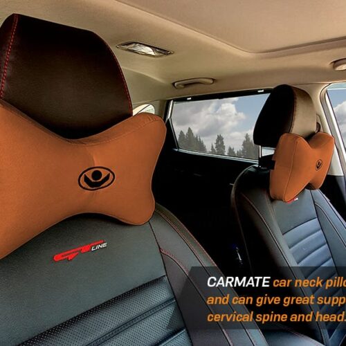 CARMATE Cuddle Neck Pillow, Headrest Cushion For Neck Pain Relief & Cervical Support With Pure Memory Foam