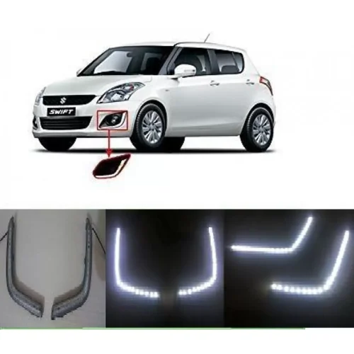 Maruti New Swift Front LED DRL Daytime Running Light Single Tube (Set of 2Pcs.)