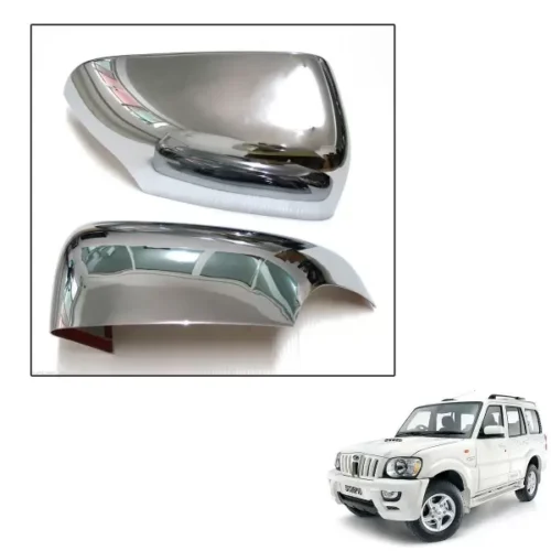 Mahindra Scorpio 2009-2014 High Quality Imported Car Side Mirror Chrome Cover Set of 2