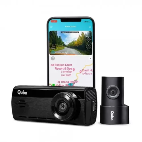 Qubo Car Dash Camera True 4K 2160P UHD Dual Channel